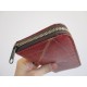 Teakleaf Zip Surround Red Large Wallet Vegan